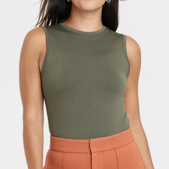 a new day Tops - NEW (NWT) Green Seamless Tank Bodysuit from A New Day